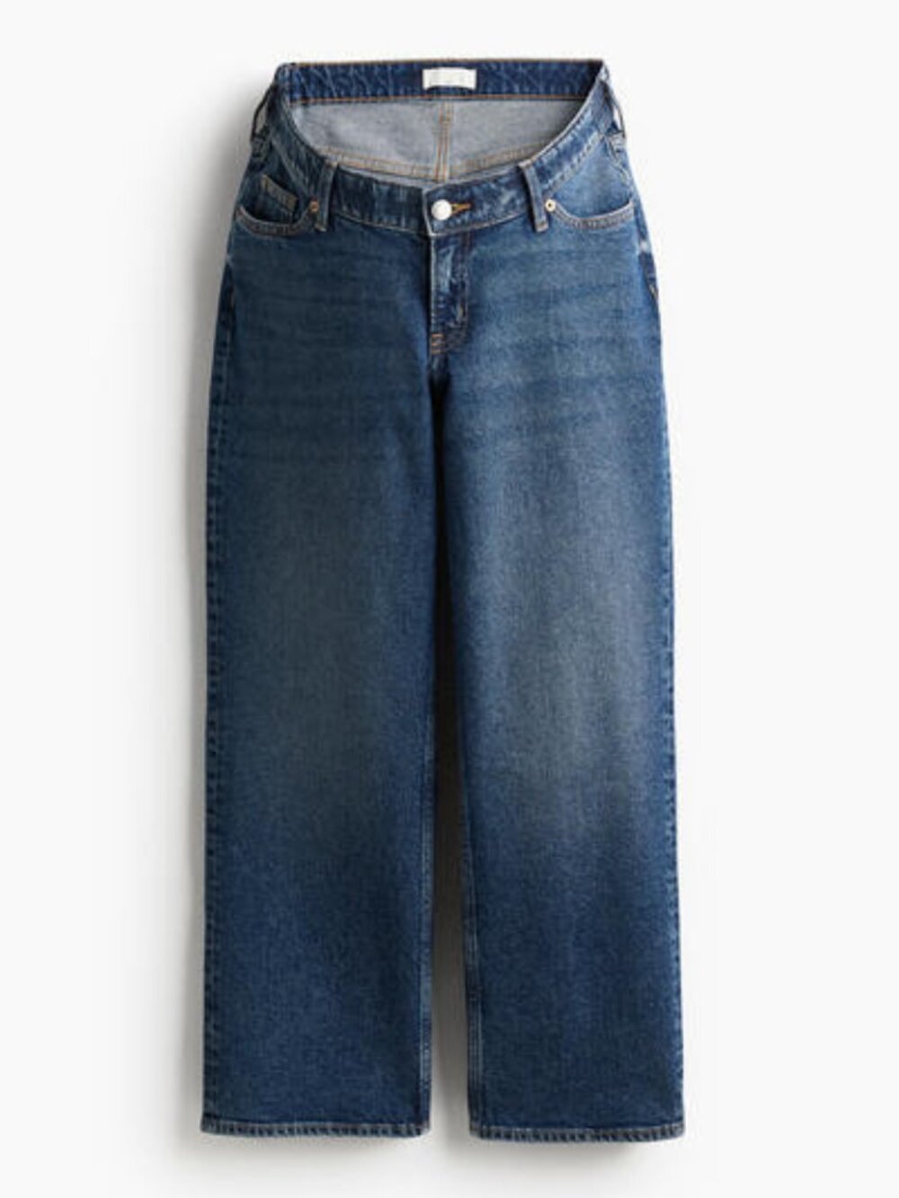 H&M MAMA Before & After Straight Low Ankle Jeans Size Small
